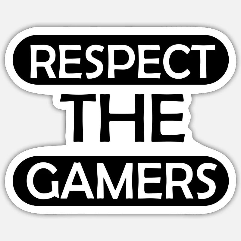 Game Gaming PC - Sticker Größe S (10 x 10 cm) - Mattweiß