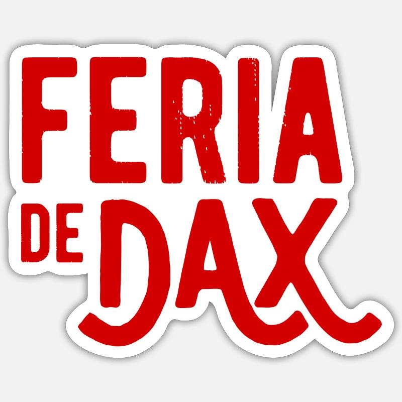 Feria de Dax - Sticker taille S (10 x 10 cm) - blanc mat