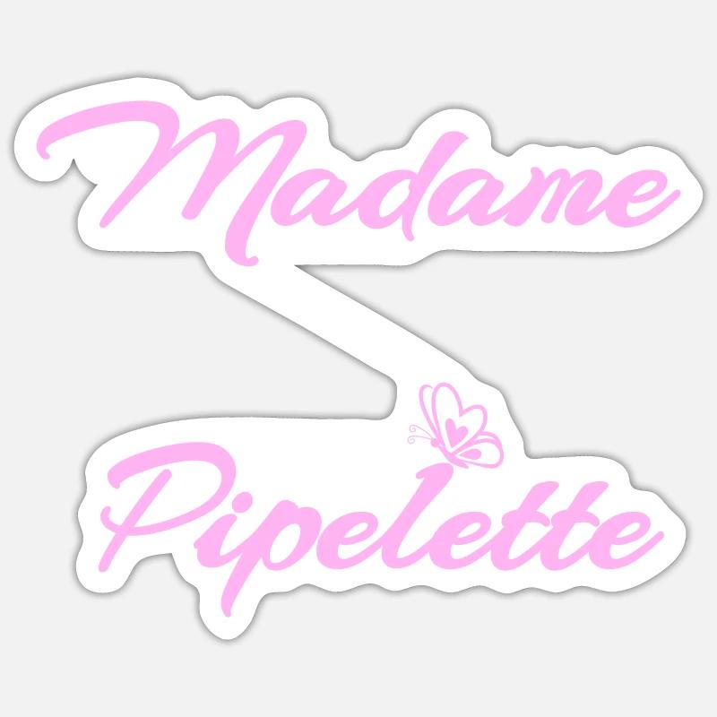 Quasselstrippe - Sticker Größe S (10 x 10 cm) - Mattweiß