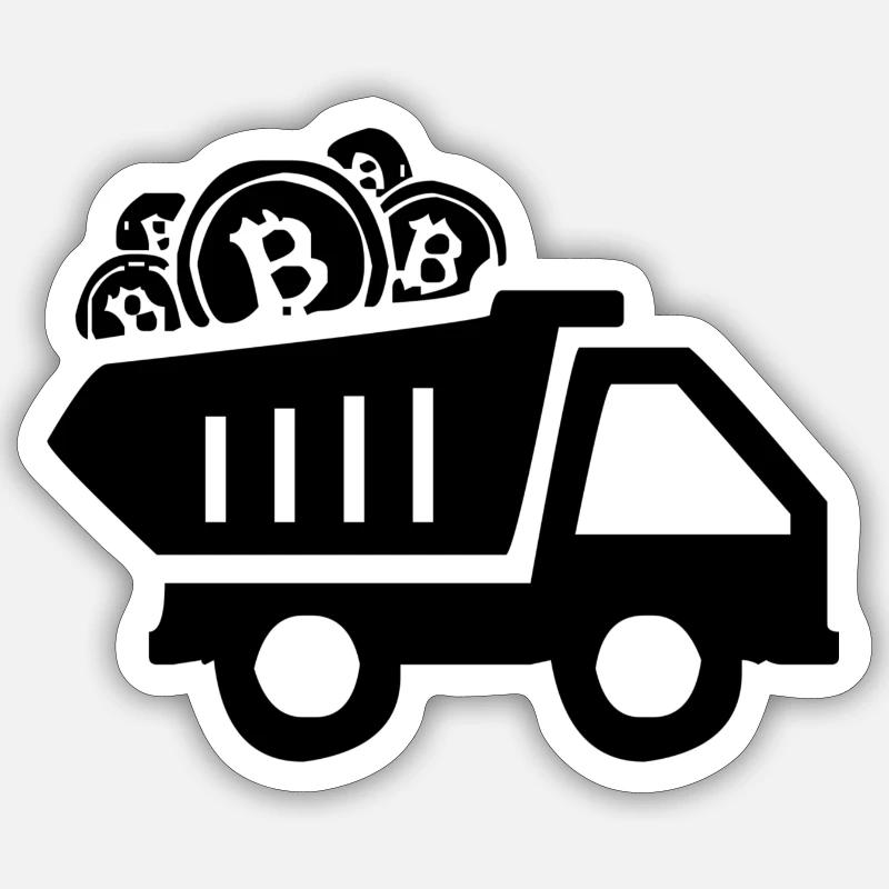 Bitcoin interest Sticker size S (10 x 10 cm)