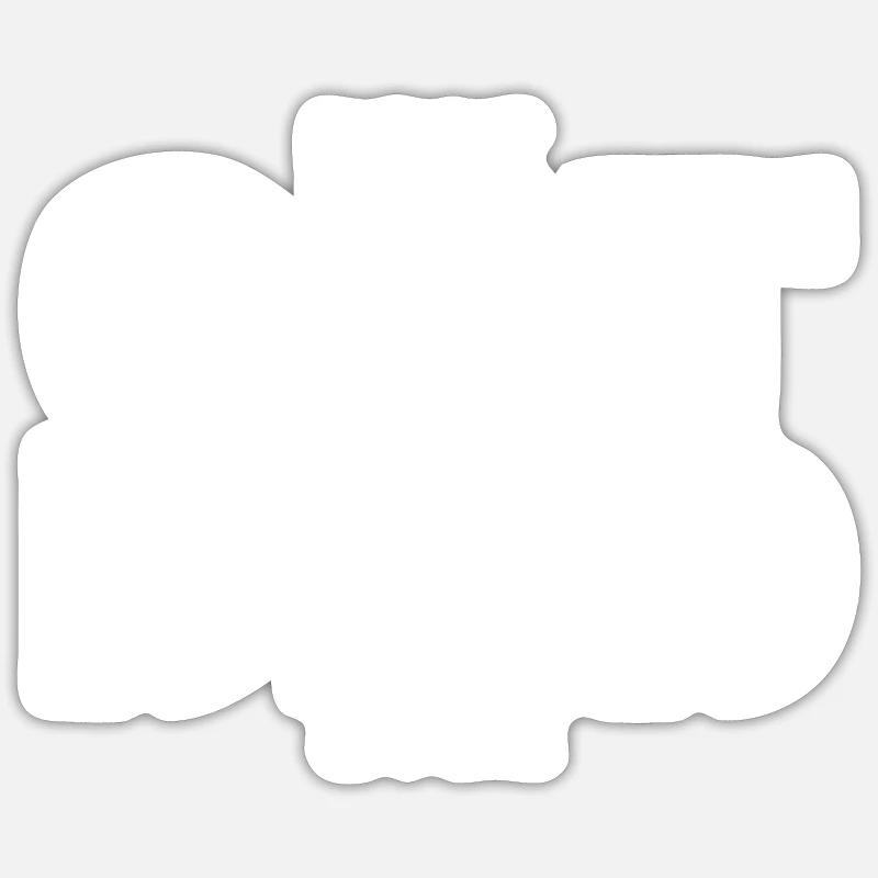 Daddy cat - Sticker size S (10 x 10 cm) - white matte