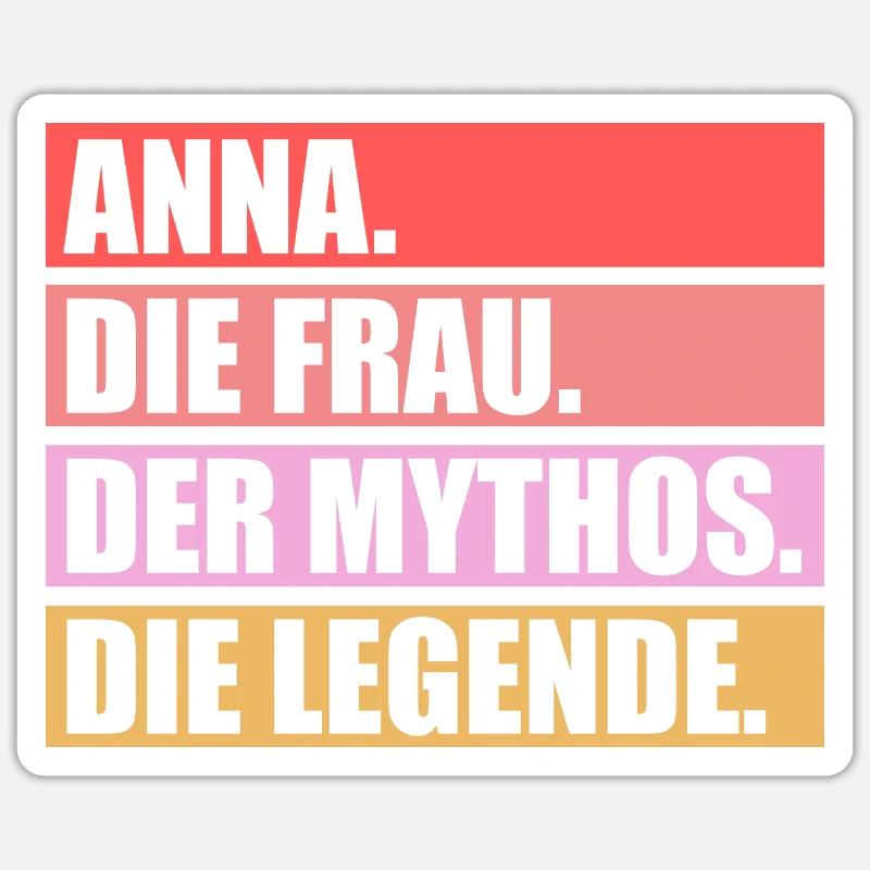 Anna Sticker Größe S (10 x 10 cm)