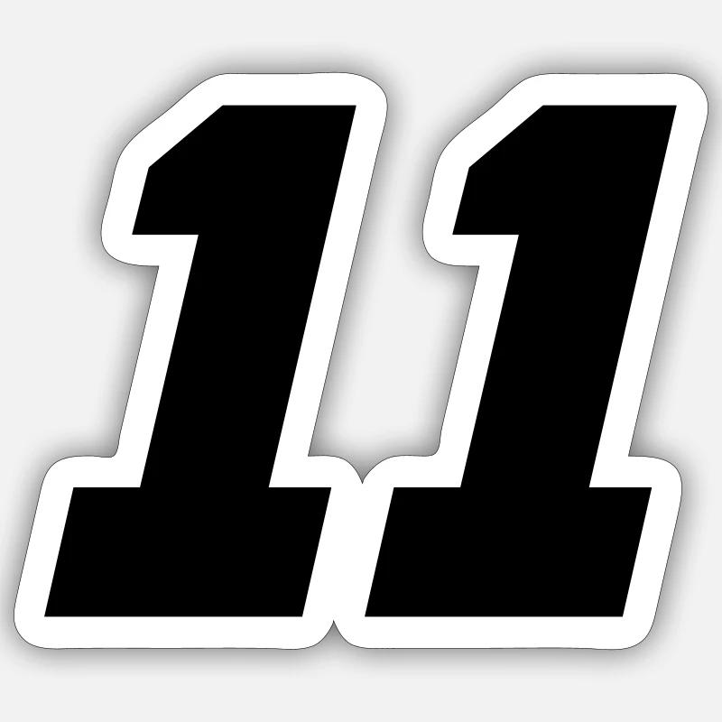 11 - Sticker size S (10 x 10 cm) - white matte