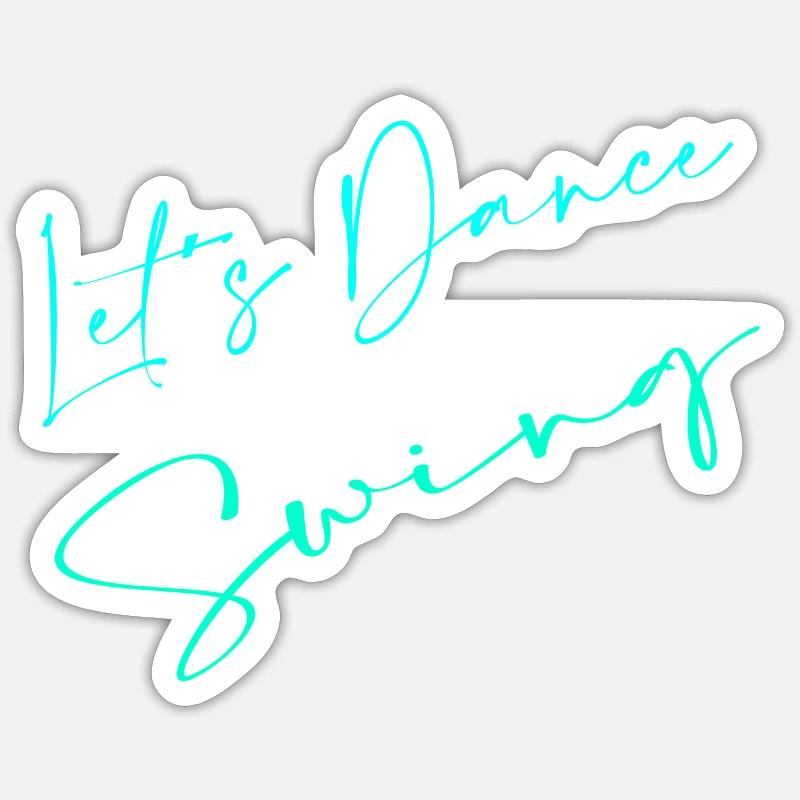 Balançoire - Sticker taille S (10 x 10 cm) - blanc mat