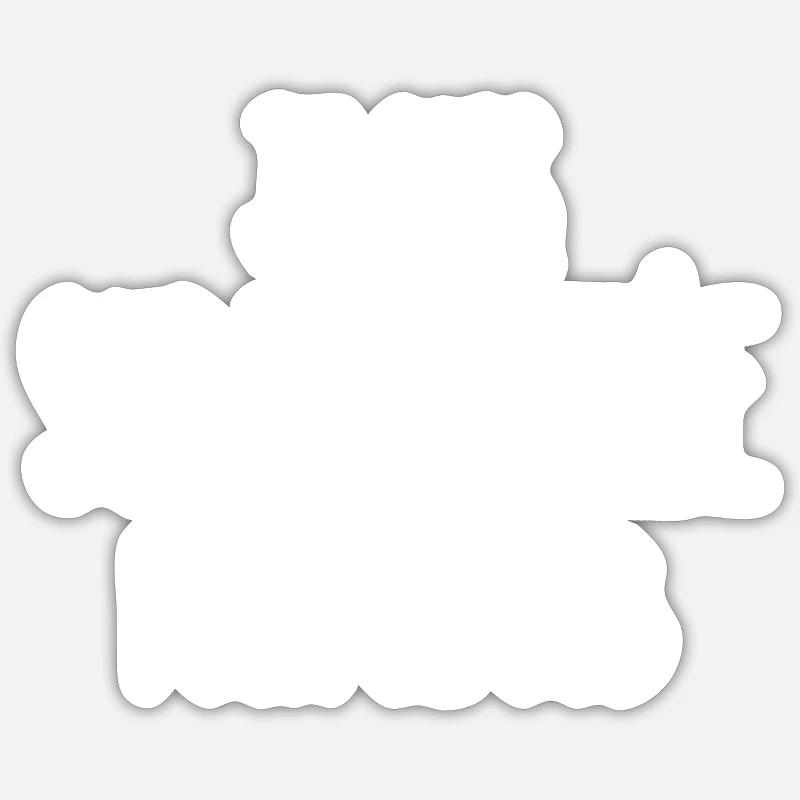 surqualifiée pour ce job - Sticker taille S (10 x 10 cm) - blanc mat