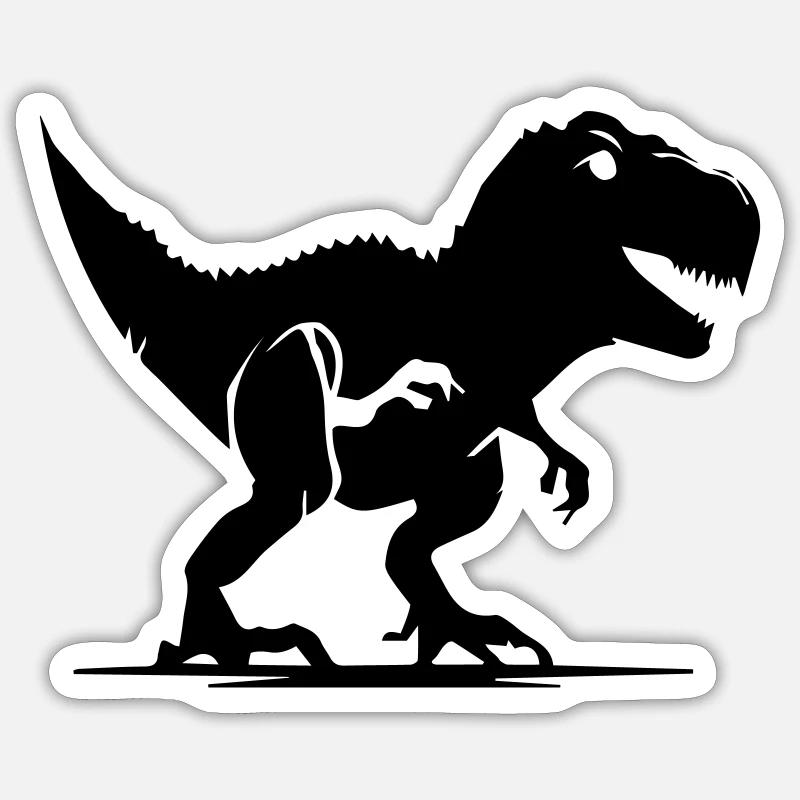 trex dinosaur Sticker size S (10 x 10 cm)