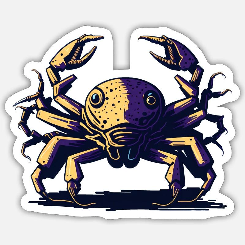 Cancer - Sticker Größe S (10 x 10 cm) - Mattweiß