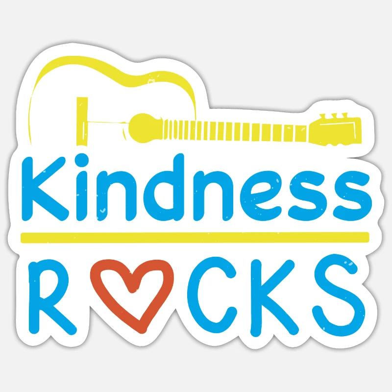 KINDNESS ROCKS - Sticker size S (10 x 10 cm) - white matte