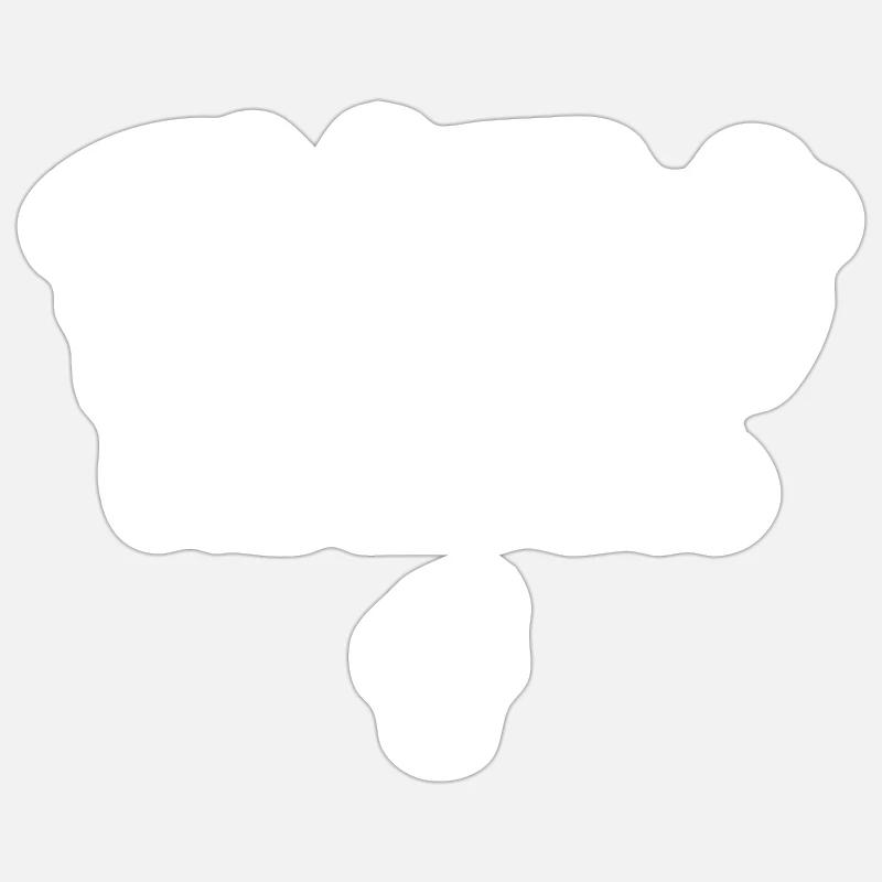 Plot Twist qu’il vit - Sticker taille S (10 x 10 cm) - blanc mat