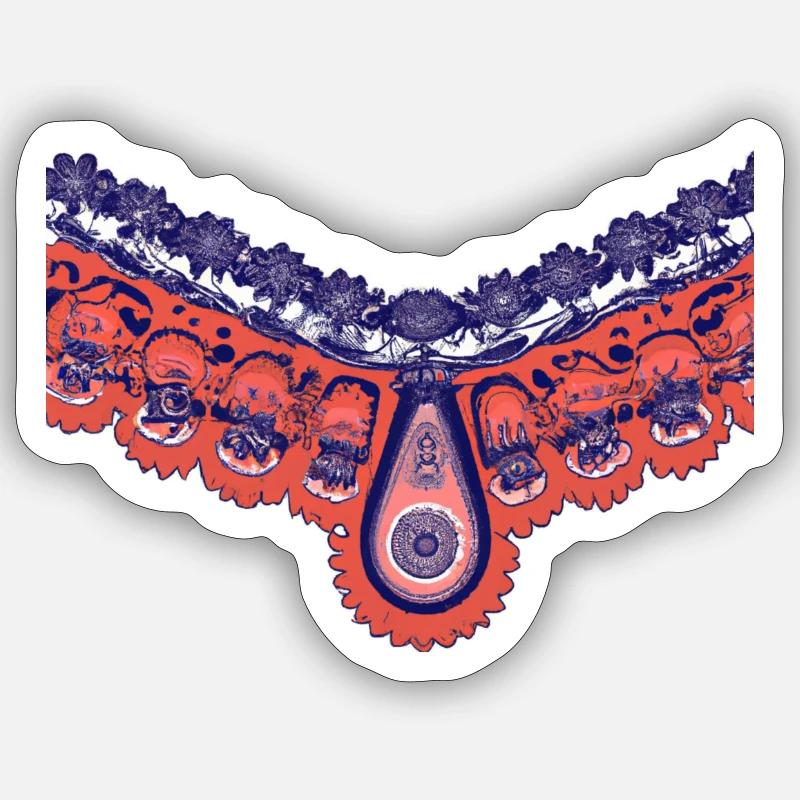 Folkloric patterns T-shirts Hoodie Pullover Sticker size S (10 x 10 cm)