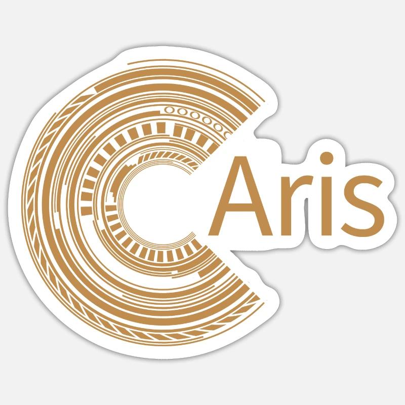 For Aris - Sticker size S (10 x 10 cm) - white matte