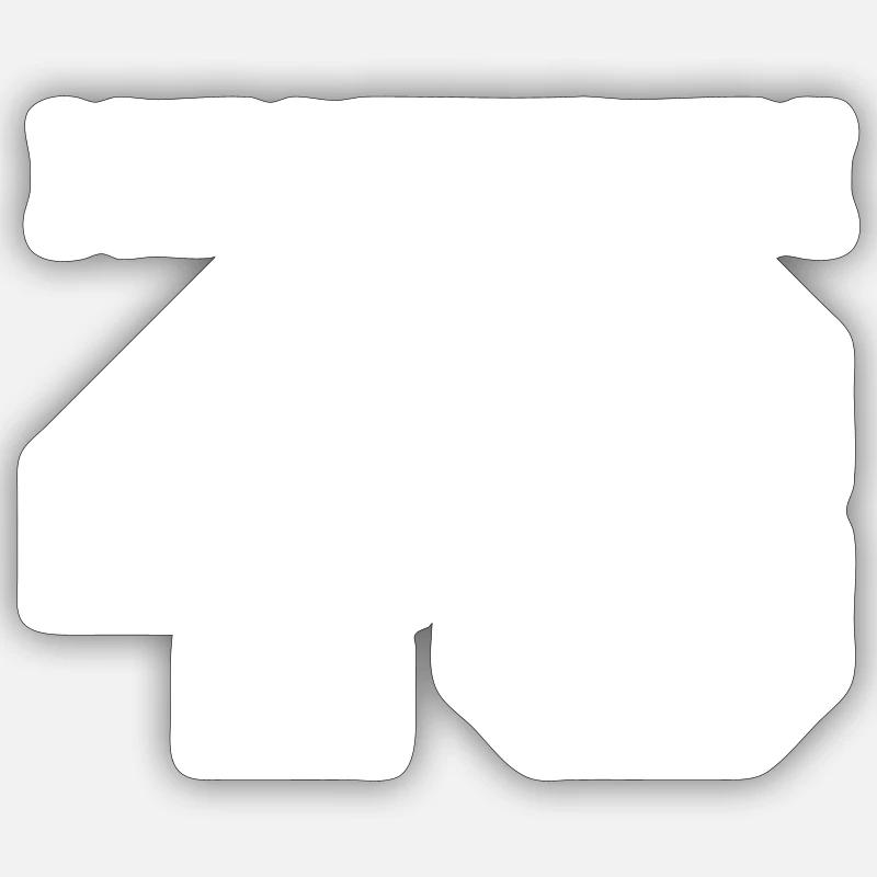 1943 - Sticker size S (10 x 10 cm) - white matte