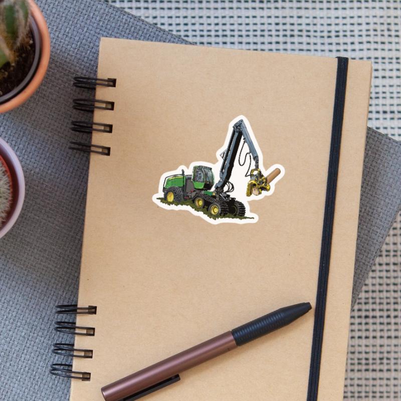 Moissonneuse-batteuse, Moissonneuse-batteuse Sticker taille S (10 x 10 cm)