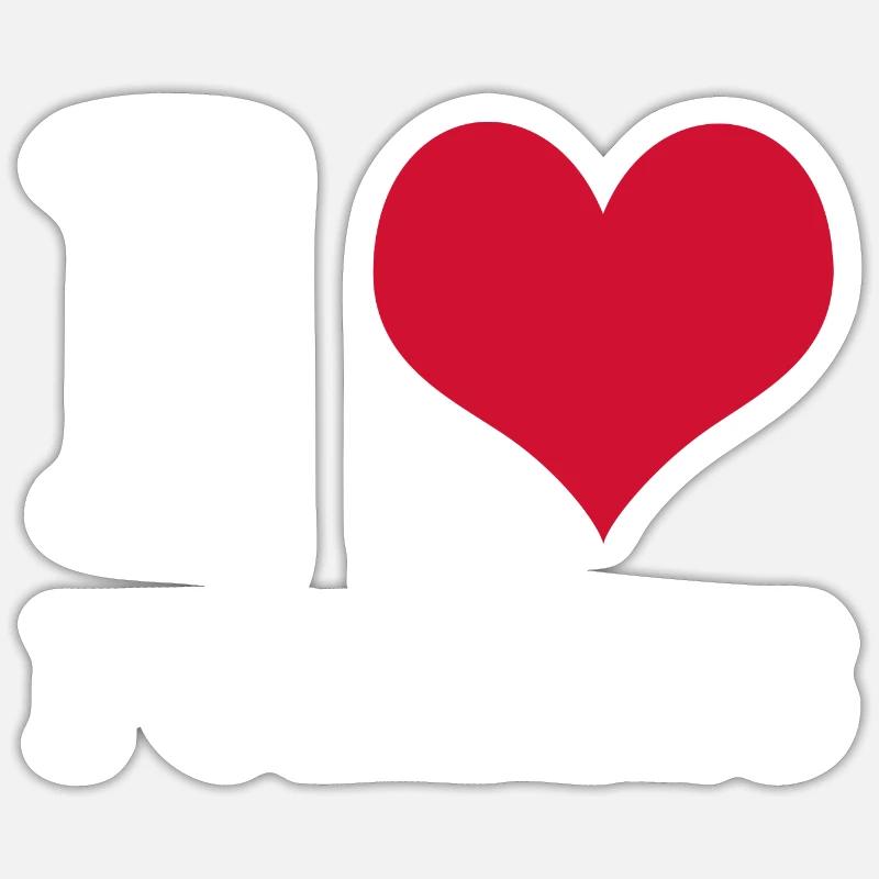 Puzzle I Love Puzzles - Sticker size S (10 x 10 cm) - white matte