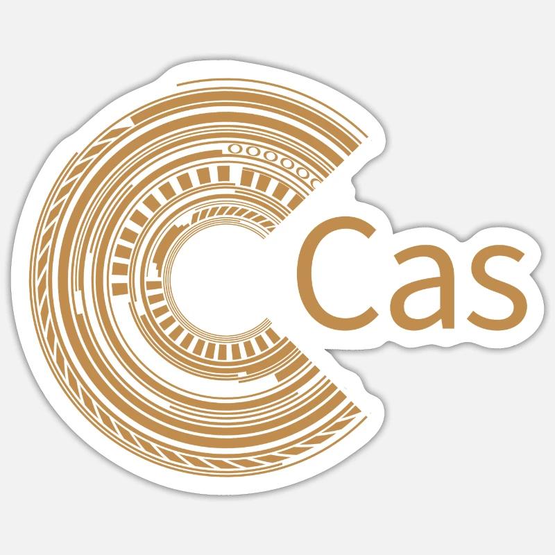 Pour Cas - Sticker taille S (10 x 10 cm) - blanc mat