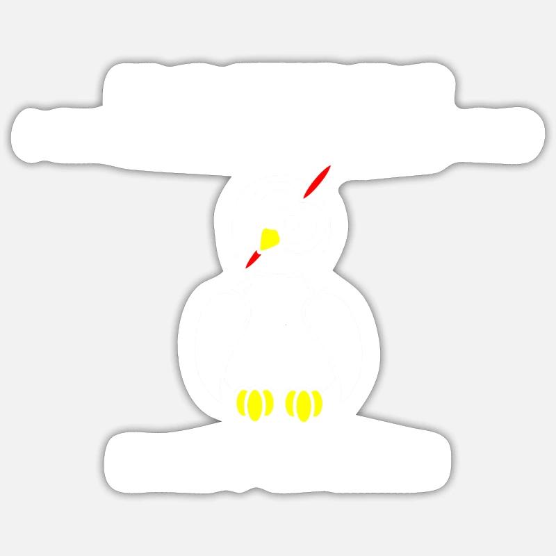 Except Chickens Sticker size S (10 x 10 cm)