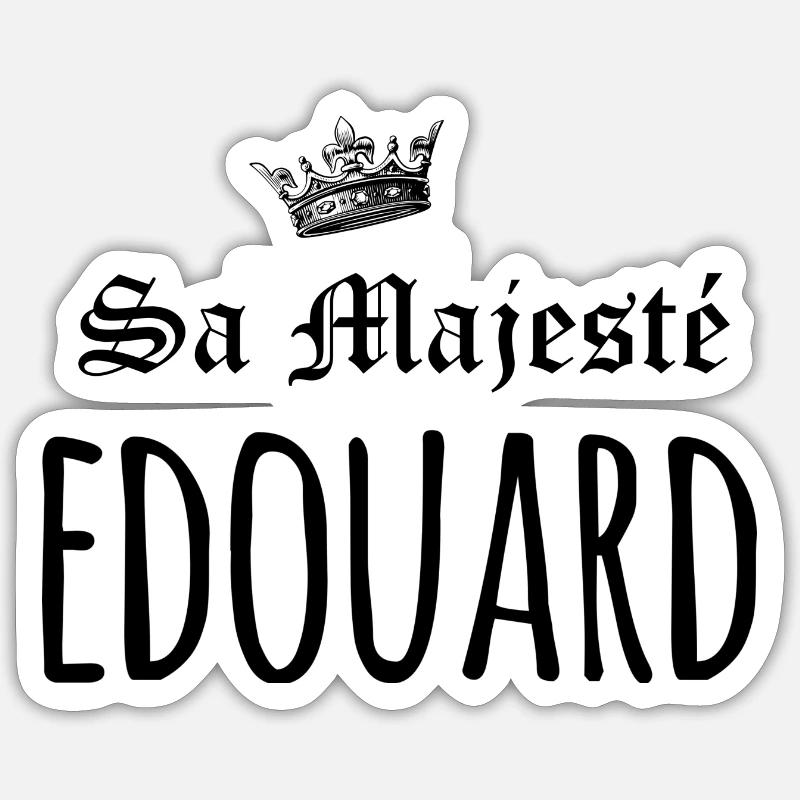 sa majesté Edouard Sticker taille S (10 x 10 cm)