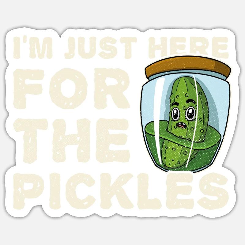 Cornichons Obst Einlegegurken Obst Garten Sticker Größe S (10 x 10 cm)