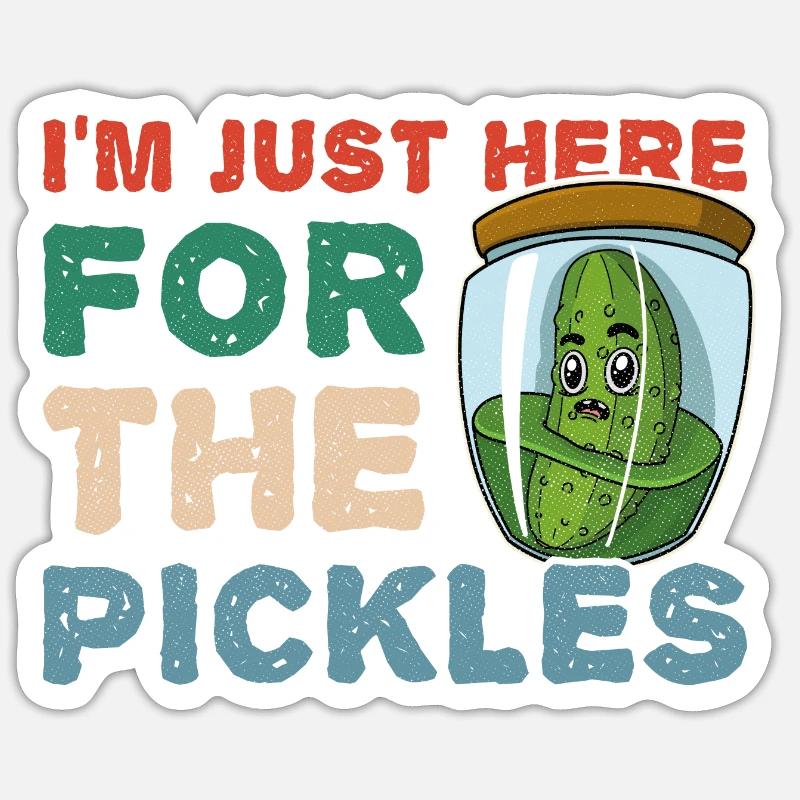 Cornichons Obst Einlegegurken Obst Garten Sticker Größe S (10 x 10 cm)