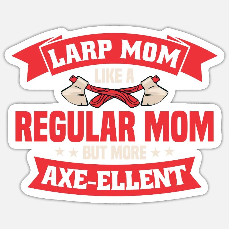 LARP Live-Action-Rollenspiel - Sticker Größe S (10 x 10 cm) - Mattweiß
