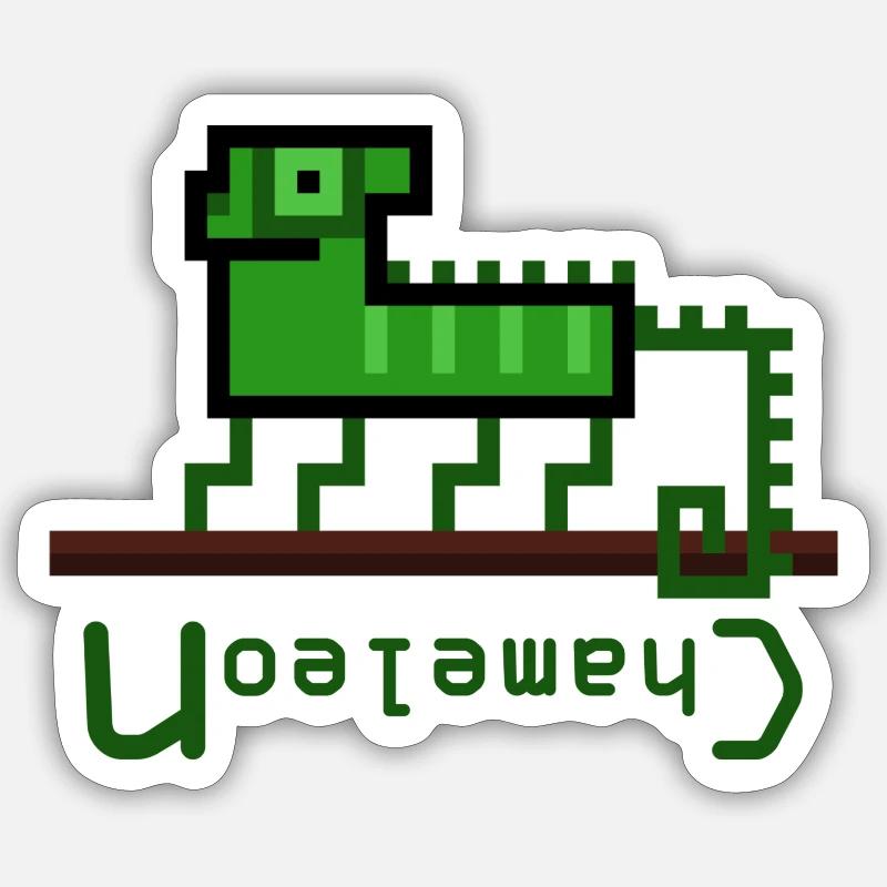Chameleonlogo - Sticker size S (10 x 10 cm) - white matte