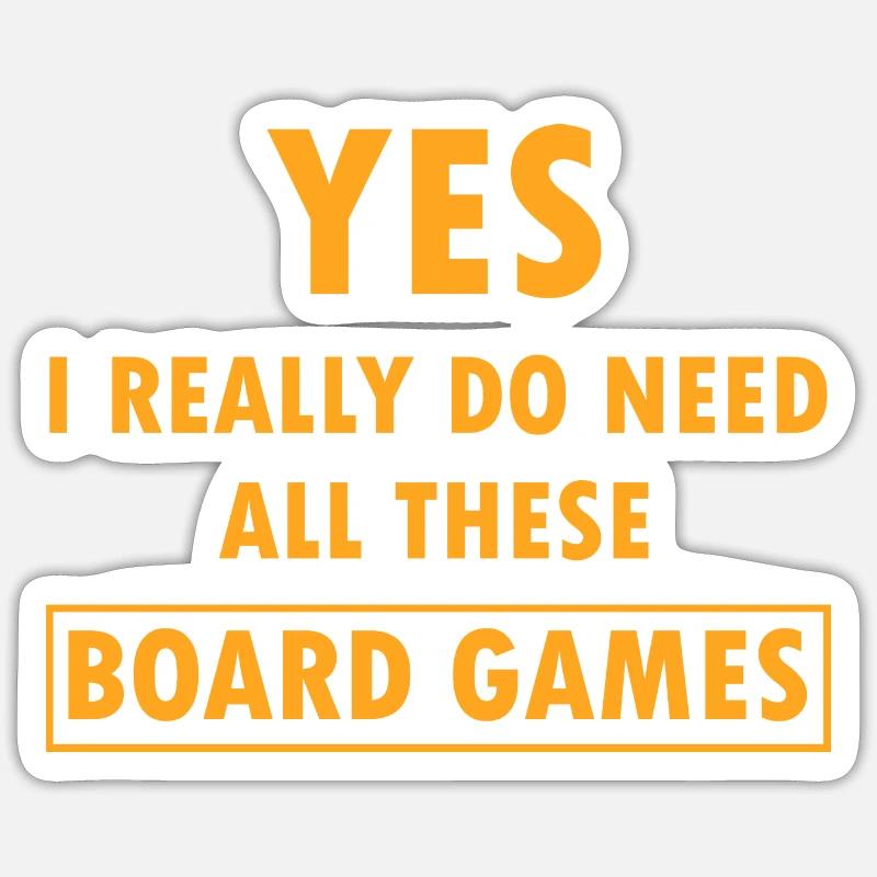 boardgame chess backgammon game night - Sticker Größe S (10 x 10 cm) - Mattweiß
