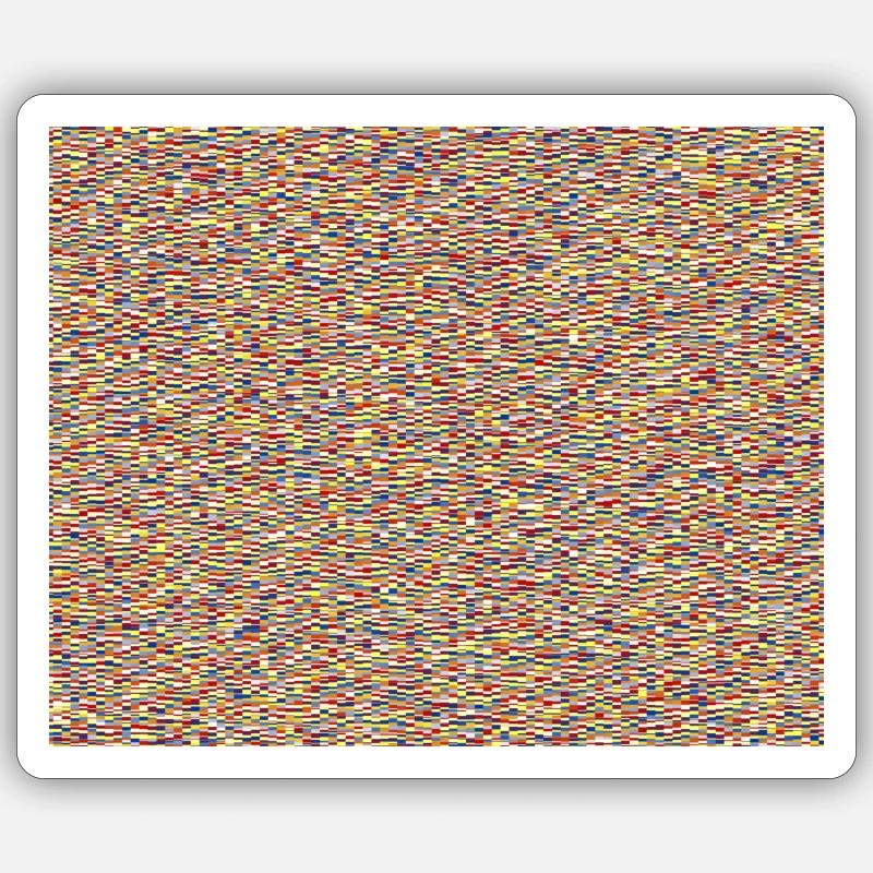 pixel noise Sticker size S (10 x 10 cm)