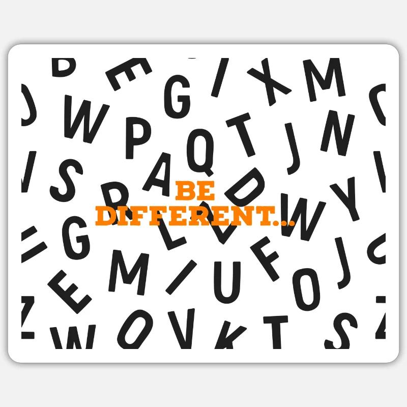 Be different Sticker Größe S (10 x 10 cm)