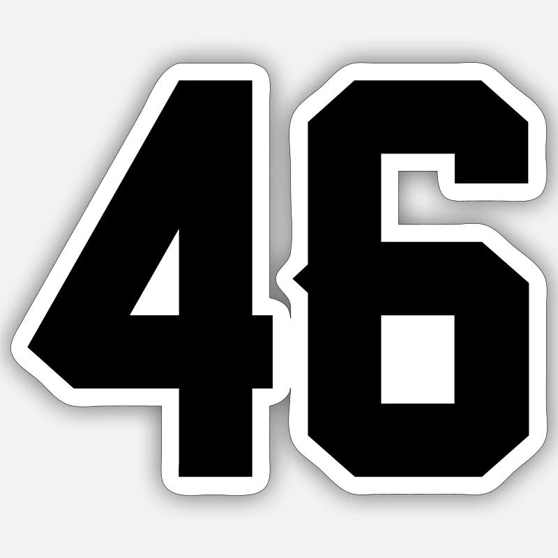 46 - Sticker size S (10 x 10 cm) - white matte