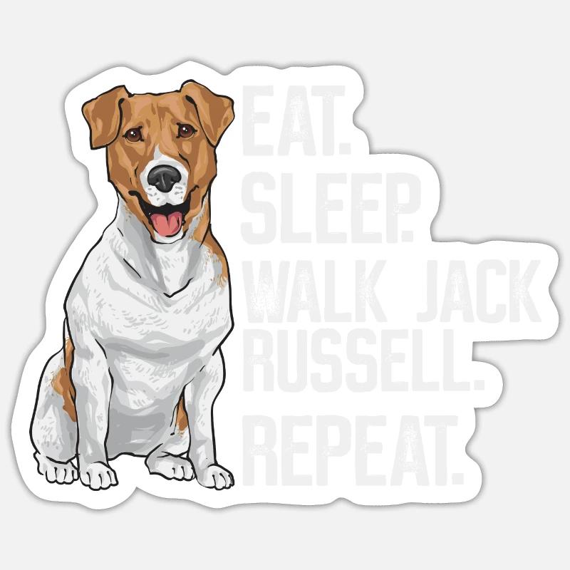 Jack Russell Terrier - Sticker size S (10 x 10 cm) - white matte