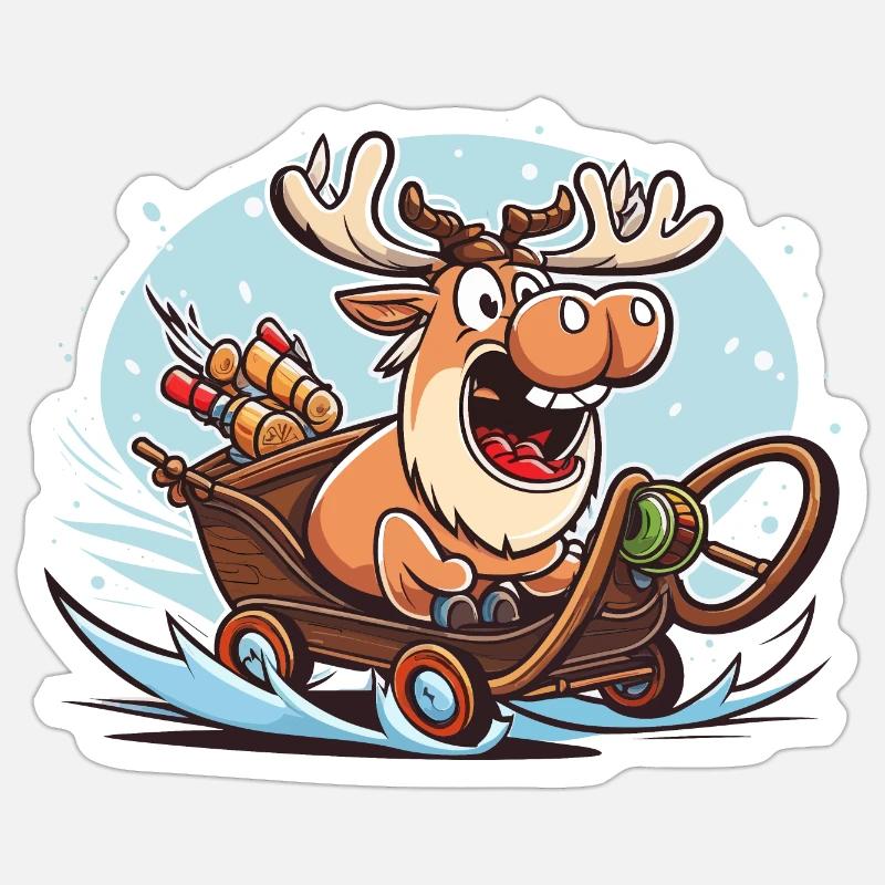 Dasher le conducteur - Sticker taille S (10 x 10 cm) - blanc mat