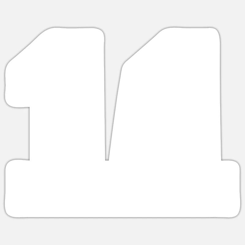 11 - Sticker taille S (10 x 10 cm) - blanc mat