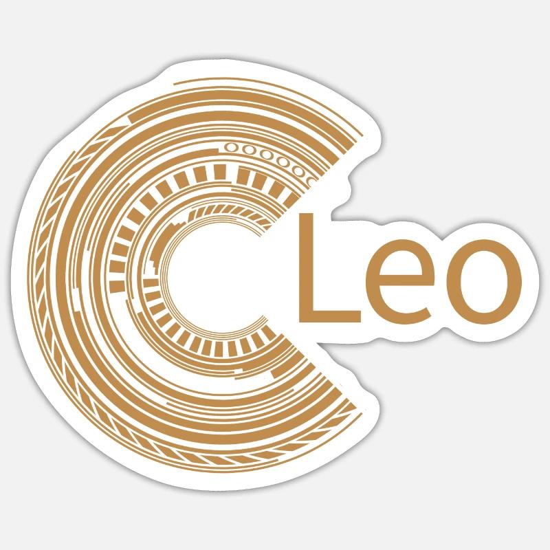 For Leo - Sticker size S (10 x 10 cm) - white matte