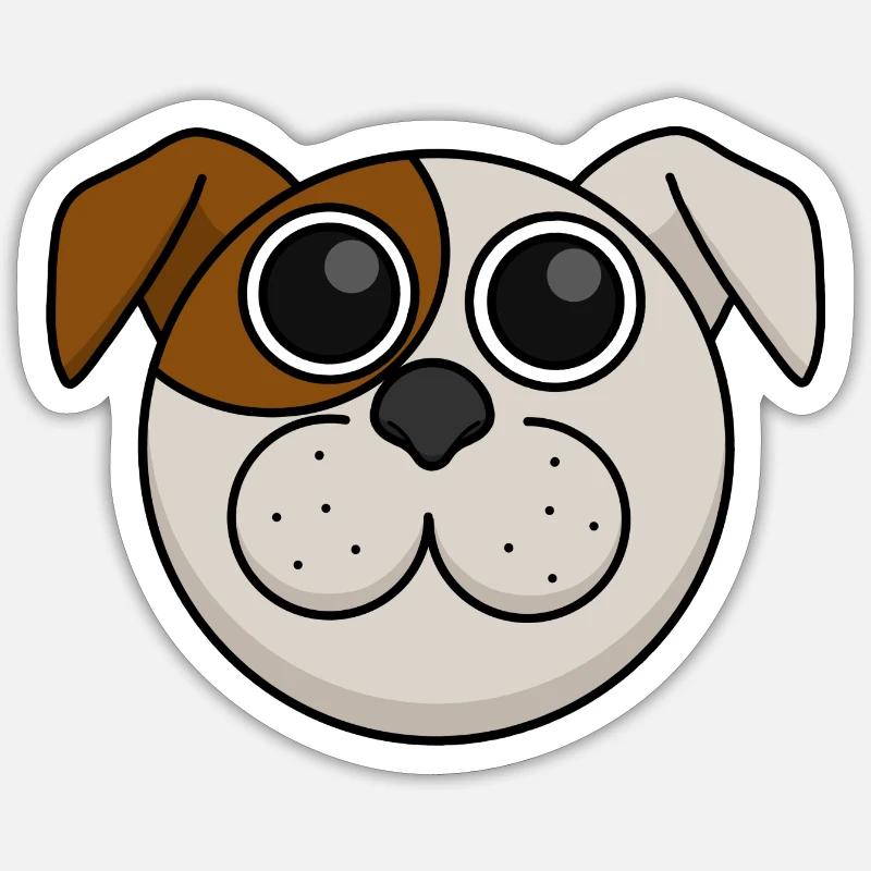 Guignolo N°31 - Sticker Größe S (10 x 10 cm) - Mattweiß