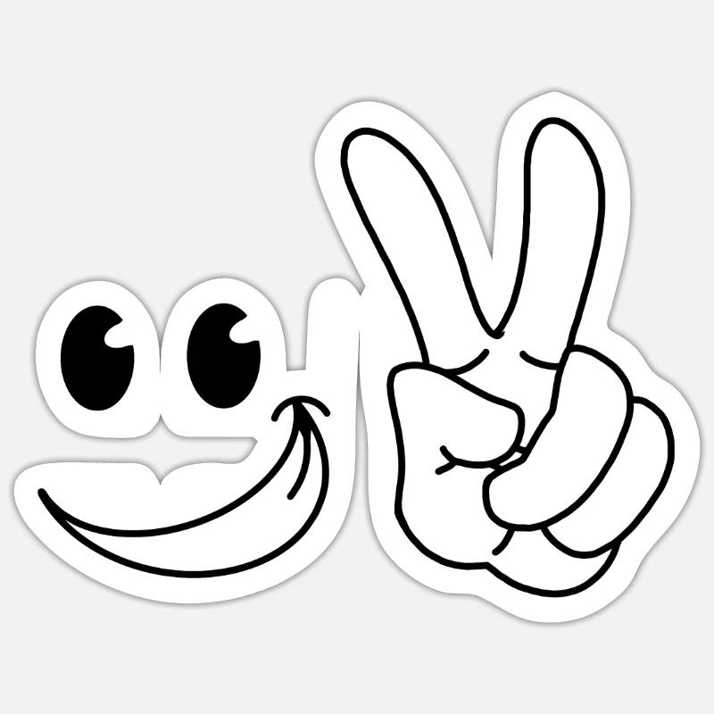 Dessin cool Sticker taille S (10 x 10 cm)