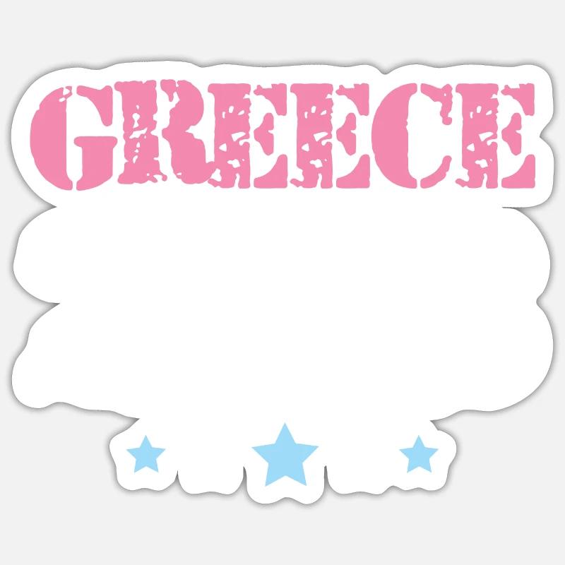 Greece 2023 - Sticker Größe S (10 x 10 cm) - Mattweiß