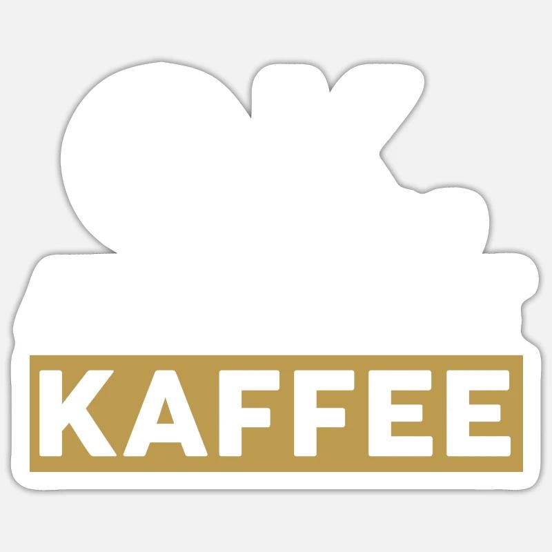 Kaffeetrinker Kaffeeliebhaber Kaffee Sticker Größe S (10 x 10 cm)