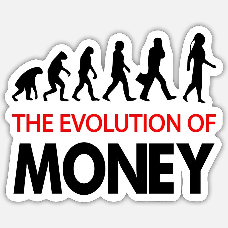 Crypto Bitcoin Trading - Sticker taille S (10 x 10 cm) - blanc mat