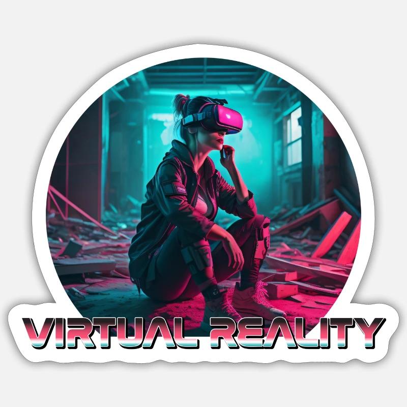 Virtual Abandonment Sticker size S (10 x 10 cm)