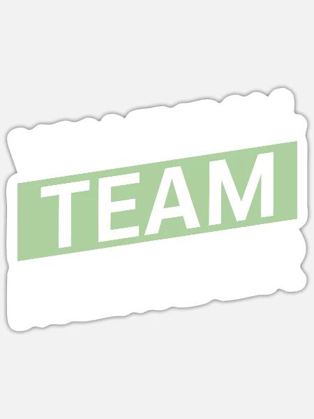 Volleyball Team - Sticker Größe S (10 x 10 cm) - Mattweiß