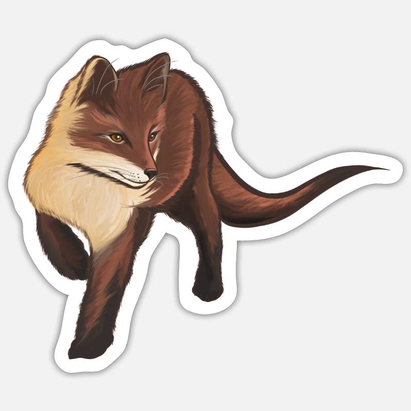 Baby fox - Sticker size S (10 x 10 cm) - white matte