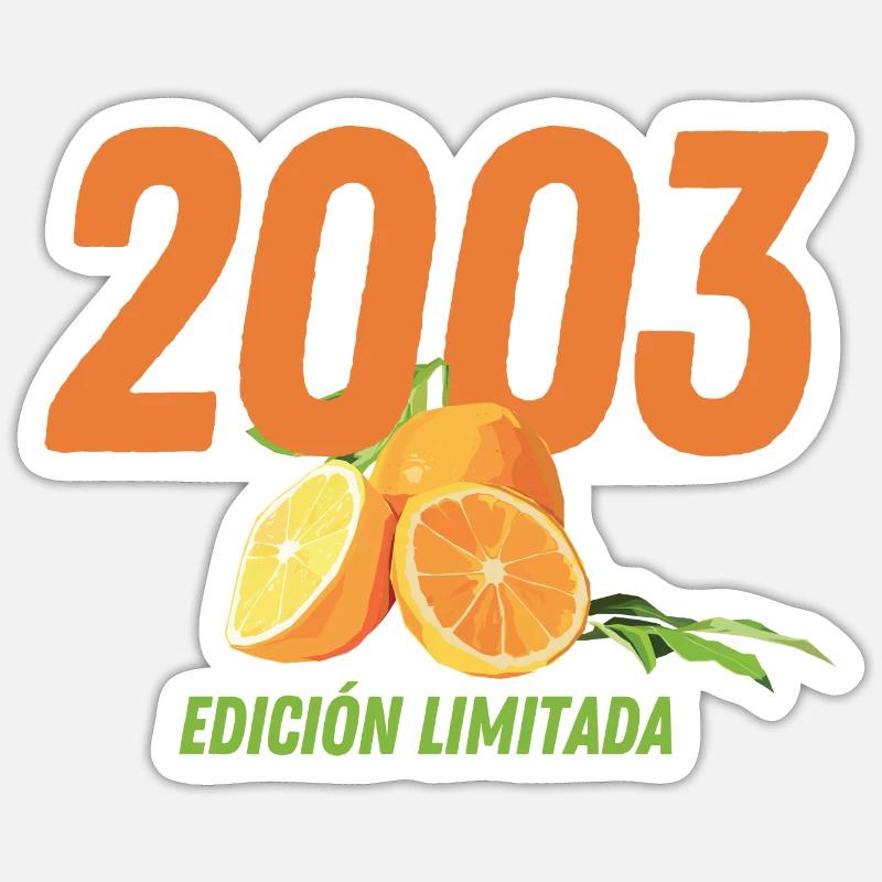 2003 - Edición Limitada - Sticker Größe S (10 x 10 cm) - Mattweiß