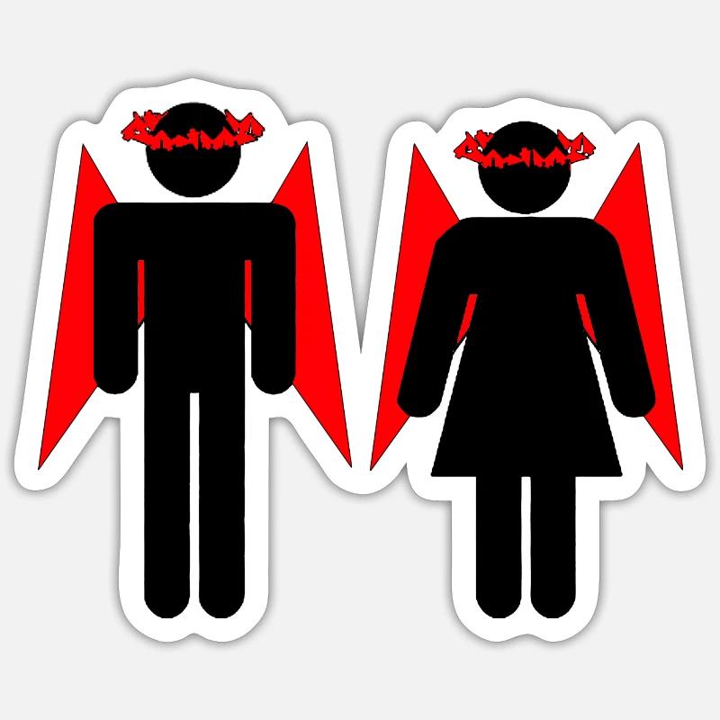 Siouxsie Creatures Exterminating Angel Sticker size S (10 x 10 cm)