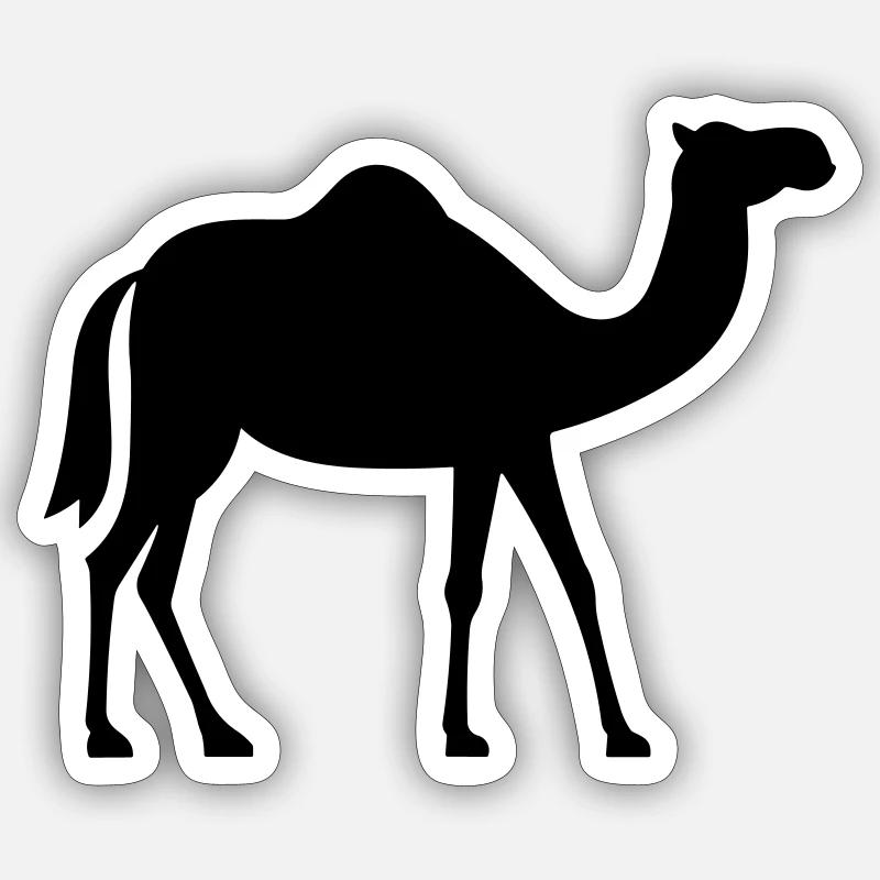 Kamel Sticker Größe S (10 x 10 cm)