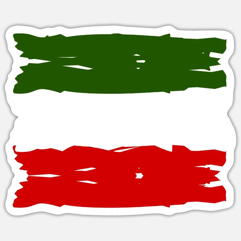 Die Italiener - Sticker Größe S (10 x 10 cm) - Mattweiß