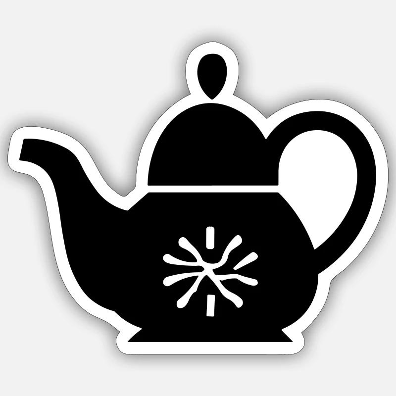 Teapot Sticker size S (10 x 10 cm)