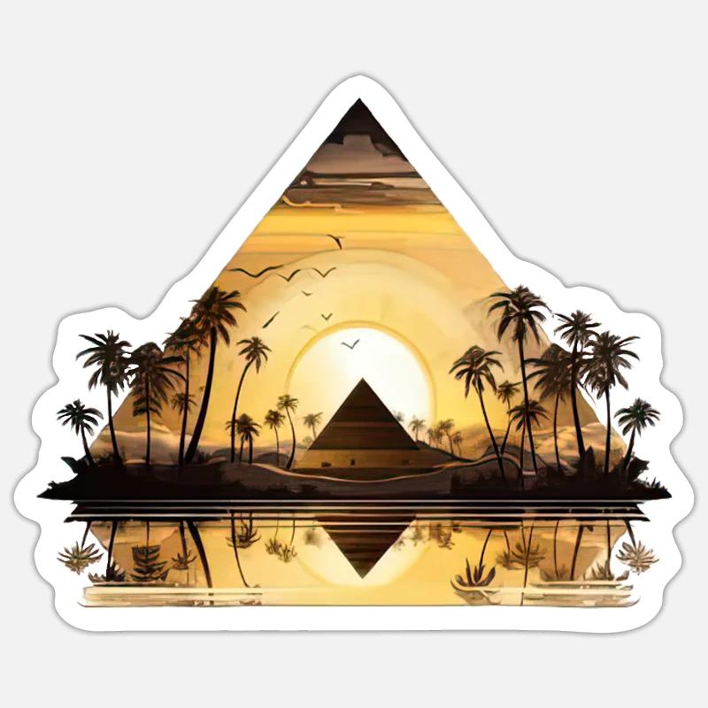 Egypte Egypte Isis Pharaons Pharaons Pyramide Afrique Sticker taille S (10 x 10 cm)