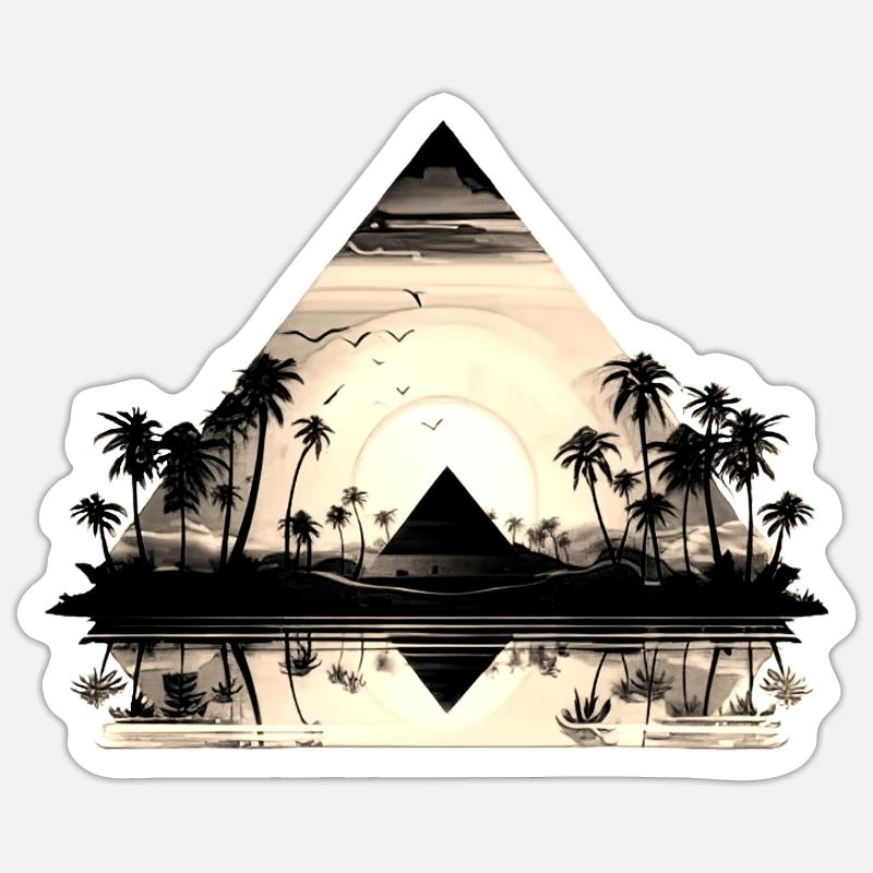 Egypte Egypte Isis Pharaons Pharaons Pyramide Afrique Sticker taille S (10 x 10 cm)