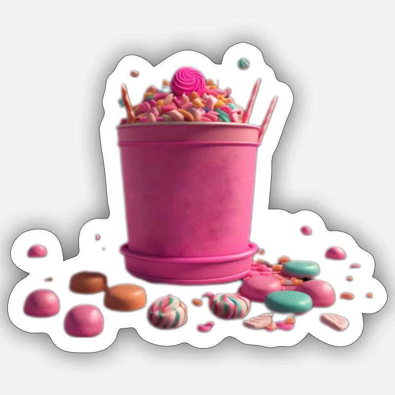 Candy-Eis Sticker Größe S (10 x 10 cm)