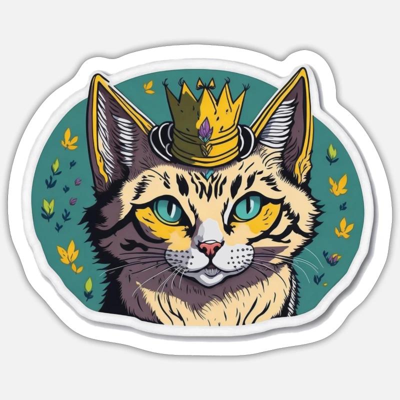 Prinzessin - Sticker Größe S (10 x 10 cm) - Mattweiß